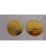 NEW Lot of 2 Metal Military America&#39;s Navy Coins Navy.com Gold Colored 1... - $131.52 MXN