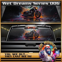 Wet Dreams Biker Series 006 Truck Back Window Graphics - £44.06 GBP+