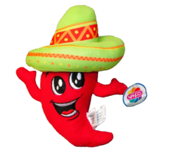 NANCO RED HOT CHILI PEPPER PLUSH 8&quot; STUFFED CHARACTER WITH HANG TAG 2019... - £6.44 GBP