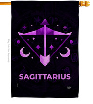 Sagittarius House Flag Zodiac 28 X40 Double-Sided Banner - $36.97