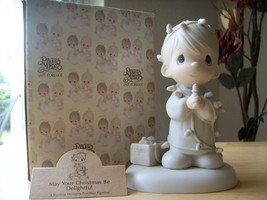 1985 Precious Moments “May Your Christmas Be Delightful” Figurine  - £27.42 GBP