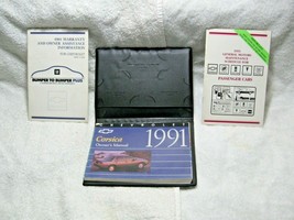 Vintage Collectible 1991 Chevrolet Corsica Oem 4pc Owner&#39;s Manual Set- - £13.51 GBP
