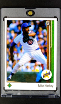 1989 UD Upper Deck #14 Mike Harkey RC Rookie Chicago Cubs Baseball Card - £1.78 GBP