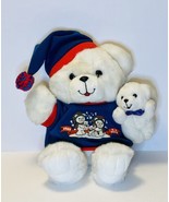 VTG 1989 Tb Trading Co. Roses Dept. Store Christmas B.B. Bear &amp; Friend 1... - $39.80 CAD