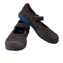 Stride Rite Molly Brown Leather Mary Jane 11.5W Kids Suede Girls Flower ... - $20.34 CAD