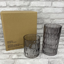 Gold Canyon Gray Hammered Chimneys Set of 2 New In Box - $20.31