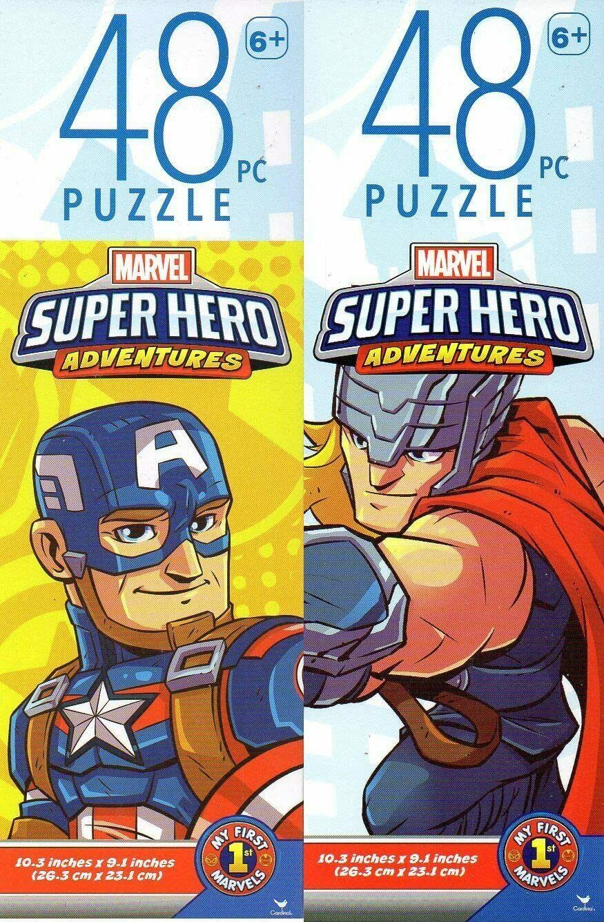 Primary image for Marvel Super Hero Adventures - 48 Pieces Jigsaw Puzzle (Set of 2)