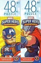 Marvel Super Hero Adventures - 48 Pieces Jigsaw Puzzle (Set of 2) - £11.86 GBP