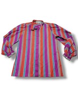 Vintage Liz Claiborne Top Size 4 Button Up Shirt Long Sleeve Multicolor ... - £29.45 GBP