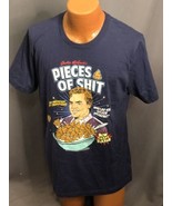 Happy Gilmore: Shooter McGavin&#39;s Pieces of S**t Cereal T-Shirt Lrg - £19.75 GBP