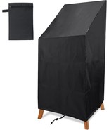 Outdoor Chair Cover Waterproof, High Back Stackable Patio Chair, 51X25X25In - $43.96