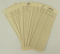 Vintage Railroad Paper 10PC Lot Switch List Chessie System Card Stock Forms - £16.35 GBP