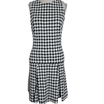 Michael Kors Houndstooth Drop Waist Dress Size 0 - £35.56 GBP