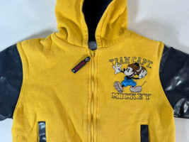 Vintage Wonderful World Of Disney Team Capt Mickey Full Zip Hoodie Size Boys 3 T - £11.83 GBP