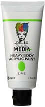 Ranger Dina Wakley Media Heavy Body 2 oz. Acrylic Paint, Lime (Green) - £20.33 GBP
