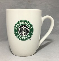 Starbucks 2007 Mermaid Logo Coffee Tea Mug White Green Black 10 Oz. - $7.67