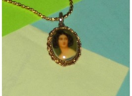 Cameo Portrait Of Woman  Necklace - £15.91 GBP