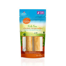 Canine Natural Hide Free 7&quot; Chicken Large Roll 2Pk - £13.41 GBP