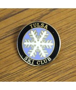 TULSA SKI CLUB Badge Skiing Ski Pin - Snowflake / Oklahoma OK - £11.78 GBP