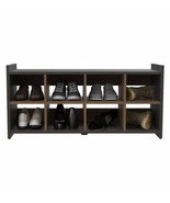 FM FURNITURE Harrison Entryway Shoe Rack with 4 Compartments, Light Oak - $98.16 CAD+