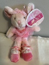 Russ Berrie Madelina Ballerina Mouse 8&quot; Pink Stuffed Plush Angelia Friend NOS - £9.29 GBP