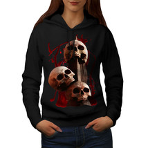 Bloody Skeleton Art Skull Sweatshirt Hoody Bloody Horror Women Hoodie - £17.55 GBP