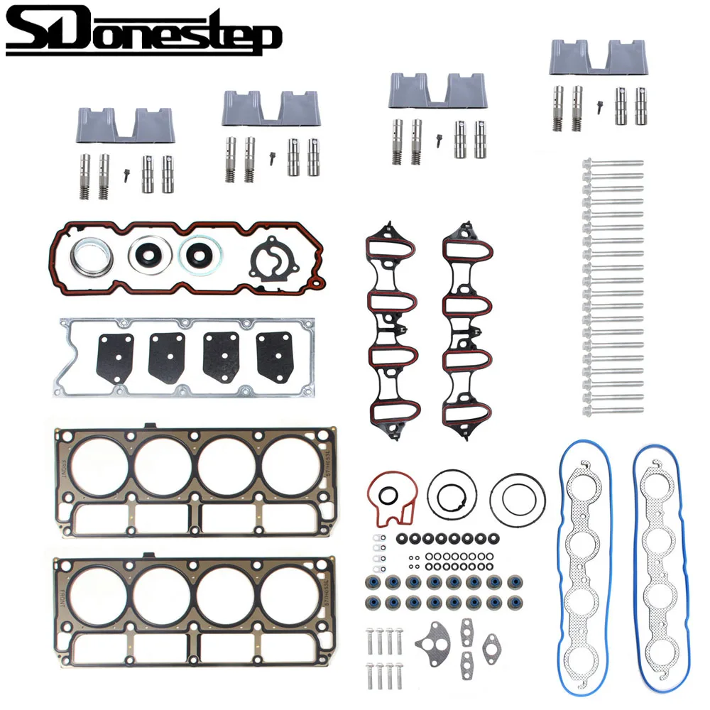 For gm chevy 5 3 afm lifter replacement kit head gasket set head bolts lifters thumb200