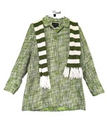 Dialogue Women&#39;s 8 Green Tweed Jacket, Linen Blend, Mod Retro Preppy w/ ... - €34,58 EUR