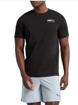 Puma Mens T-Shirt Black Crewneck Short Sleeves Tagless Logo Lightweight ... - $616.06 MXN