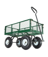 Gorilla Carts GOR400 400-lb. Steel Mesh Garden Cart with 10" Tires - £93.56 GBP