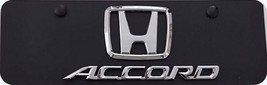 Honda Accord 3d Black Stainless Steel Mini  License Plate 4&quot;x 12&quot; +Free ... - $39.00