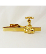 Plummer faucet tie clip vintage  Sprinkler outfitter plumber industrial ... - £51.83 GBP