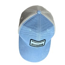 Carhartt baseball trucker hat OSFM light blue mesh-back logo patch AH4723 - $23.76