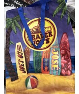 Trader Joe&#39;s Surfboard Beach Palm Tree Shopping Tote Bag Used V Good Con... - $23.70 CAD