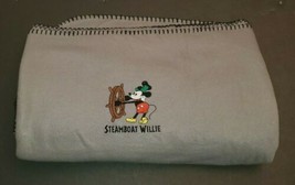 Mickey Mouse Embroidered Blanket Fleece Throw 50x60 - $25.00