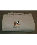 Mickey Mouse Embroidered Blanket Fleece Throw 50x60 - £19.59 GBP