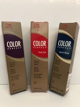 (Lot of 10 Tubes) Wella COLOR PERFECT Permanent Creme Gel Color &amp; TONERS... - £35.20 GBP
