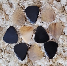 Lot of 10 Exotic Real Buffalo Horn Handcrafted Guitar picks plectrums Best Gift - $25.00