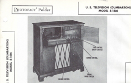 1947 US Television Dumbarton 8-16M Console Phonograph Radio Photofact Ma... - £9.94 GBP