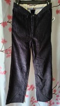 NWT GAP Boy&#39;s Carpenter Black Corduroy Pants Size 16 Regular - £46.91 GBP