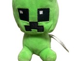 Mojang Green Jinx Creeper Stuffed Animal No Paper Hang Tag Plush  - $10.15