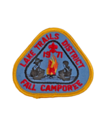 Lake Trails District Patch 1971 Fall Camporee BSA Boy Scouts Badge - $73.54 MXN