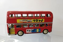 Rocket Ship Toy Advertising Bus 8.5&quot; #48 London Bus. Tinplate Lithography - £31.97 GBP