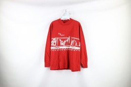 Vtg 90s Streetwear Mens M Faded Spell Out San Francisco Mock Neck T-Shirt USA - £34.91 GBP