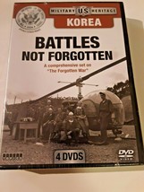 Battles Not Forgotten Military US Heritage Korea Forgotten War 4 DVDs NEW - $16.82