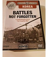 Battles Not Forgotten Military US Heritage Korea Forgotten War 4 DVDs NEW - £13.18 GBP