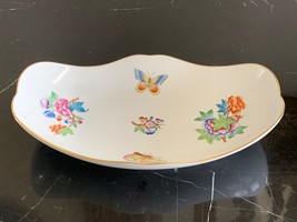 Herend Porcelain Queen Victoria Oblong Dish Numbered 7627/VA - £113.60 GBP
