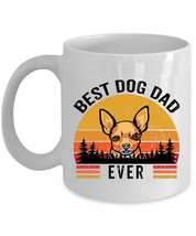 Best Brown Puppy Chihuahua Dog Dad Ever Mug 11oz Retro White Cup Gift Dogs Lover - $15.00+