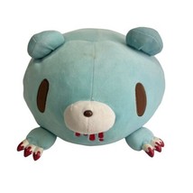 gloomy bear taito 514 mori chack green pillow plush Red Claw Goth Stuffed Animal - £23.59 GBP