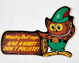 Woodsy The Owl Give A Hoot Don&#39;t Pollute! Stickers Camping Outdoors Litt... - £7.23 GBP